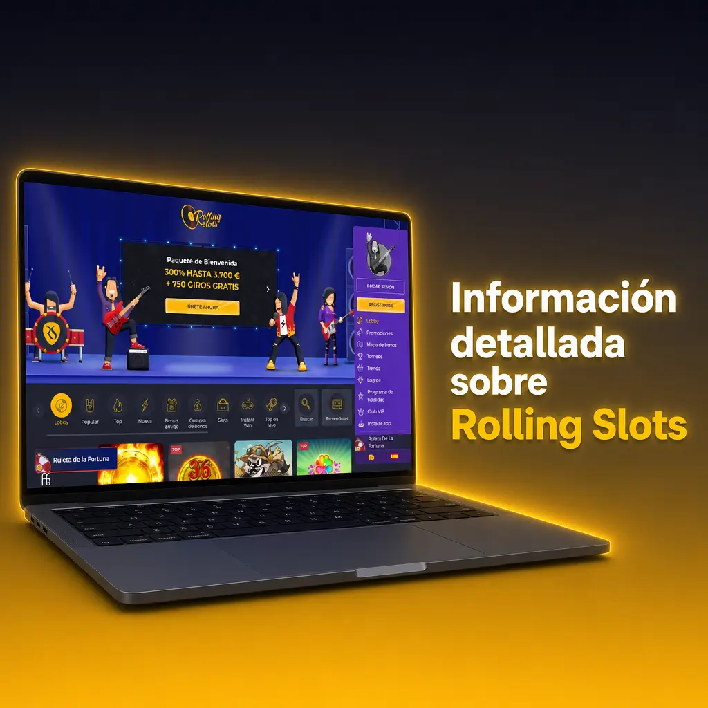 Rolling Slots: casino online con licencia internacional, más de 3.000 juegos, apuestas deportivas y soporte 24/7 para España.