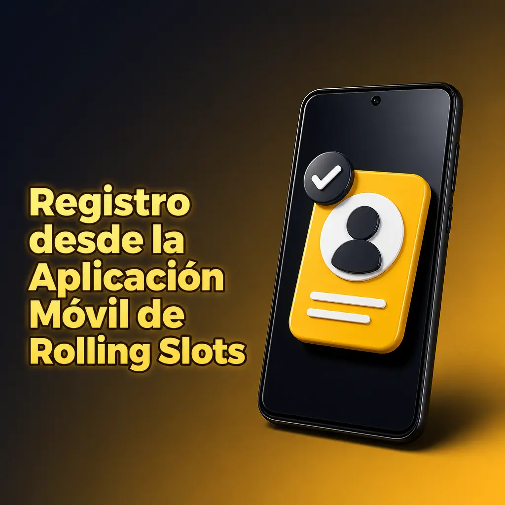 Registro paso a paso en la app móvil PWA de Rolling Slots desde un smartphone Android o iOS.