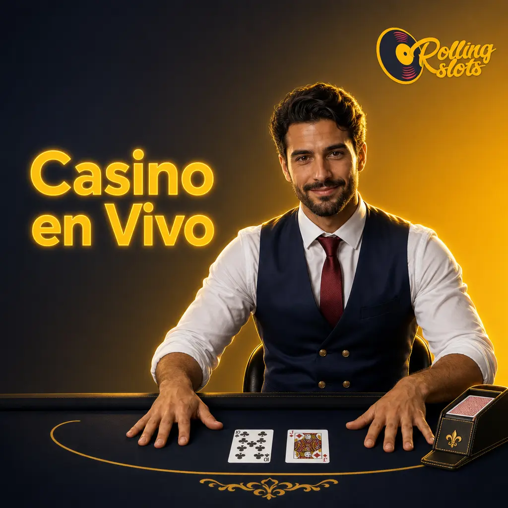 Casino en Vivo de Rolling Slots con crupieres profesionales en español: ruleta, blackjack, bacará y game shows.